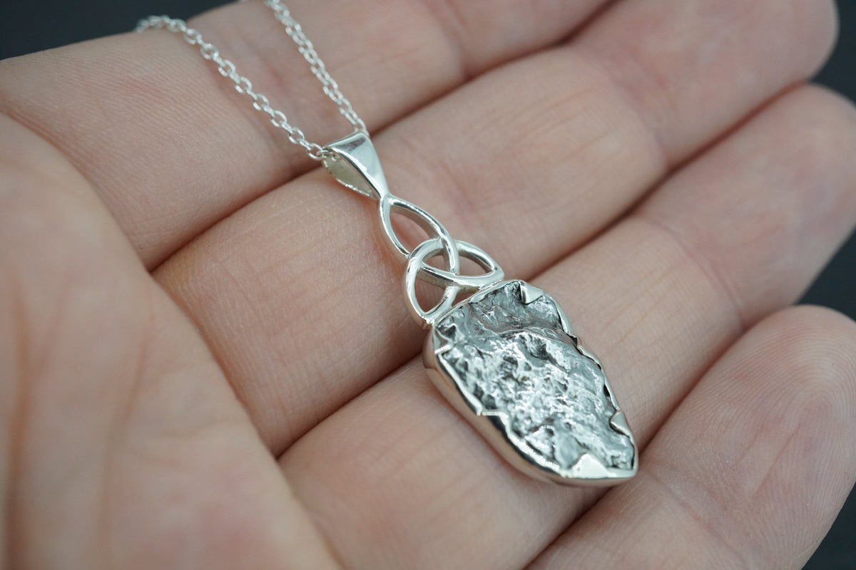 Meteorite Sterling Silver Pendant