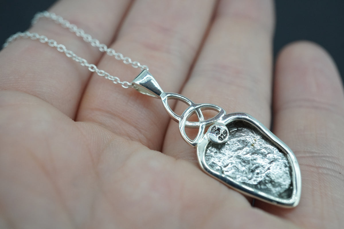 Meteorite Sterling Silver Pendant