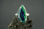 Azurite Malachite Sterling Silver Ring