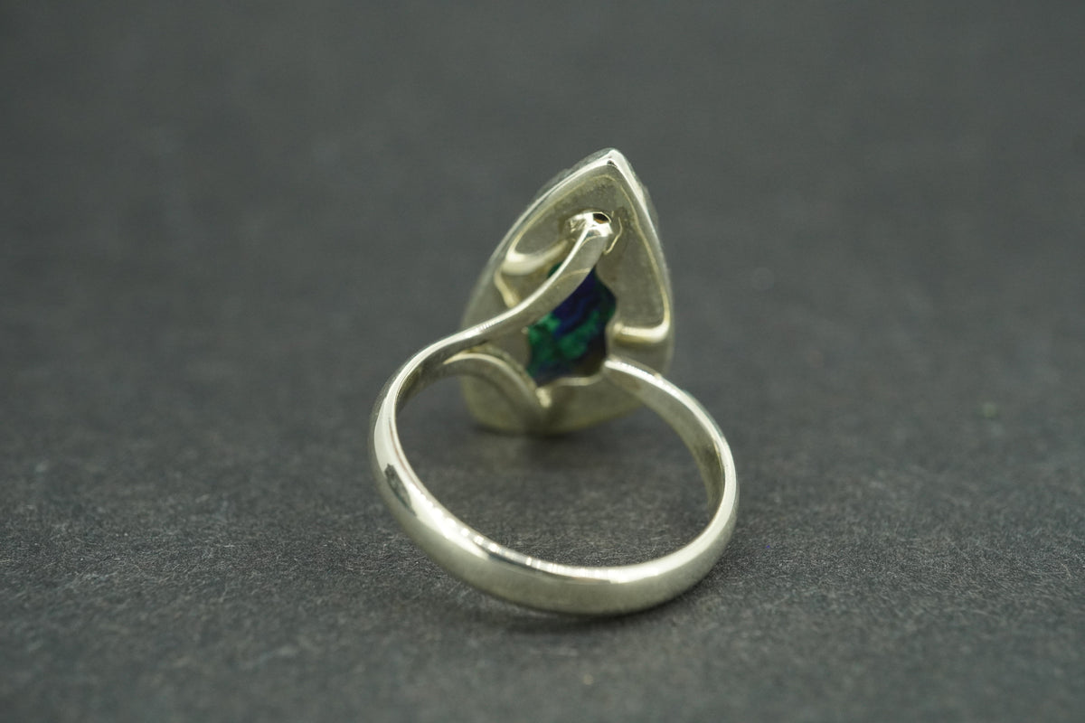 Azurite Malachite Sterling Silver Ring