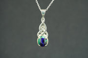 Azurite Malachite Sterling Silver Pendant