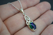 Azurite Malachite Sterling Silver Pendant