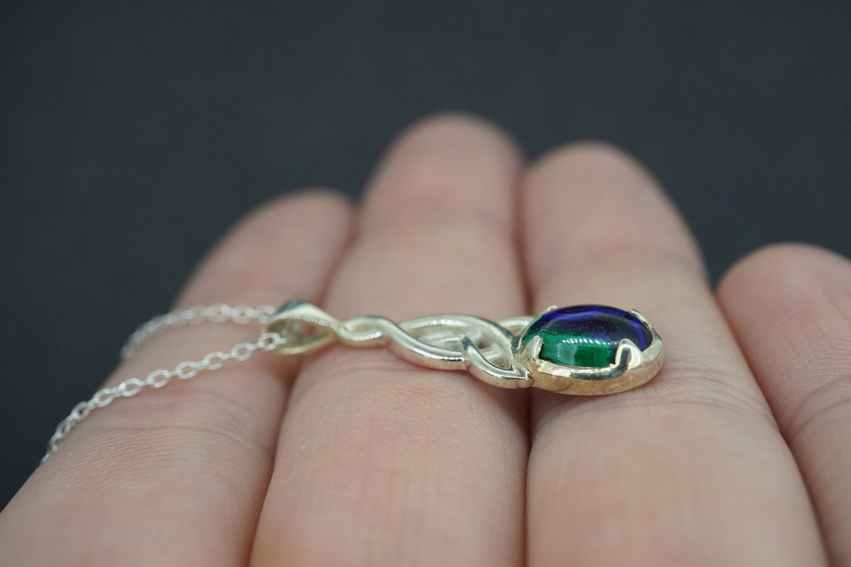 Azurite Malachite Sterling Silver Pendant