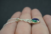 Azurite Malachite Sterling Silver Pendant
