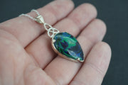 Azurite Malachite Sterling Silver Pendant