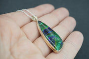 Azurite Malachite Sterling Silver Pendant
