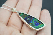 Azurite Malachite Sterling Silver Pendant