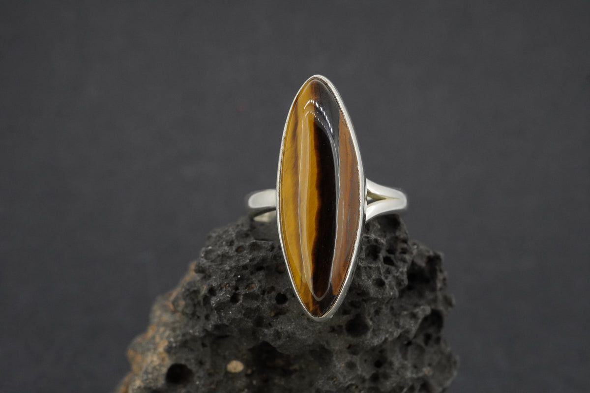 Tiger's Eye Sterling Silver Ring