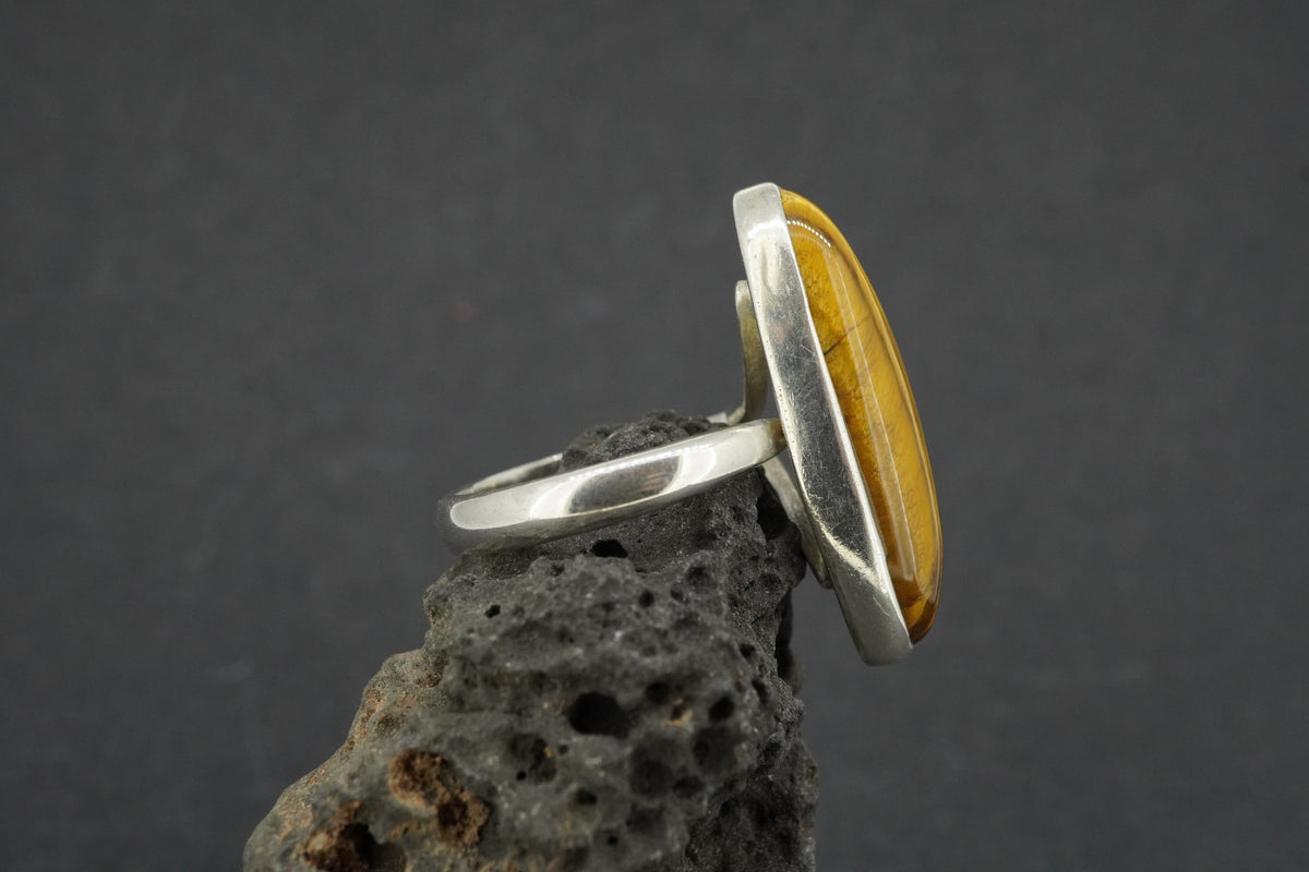 Tiger's Eye Sterling Silver Ring