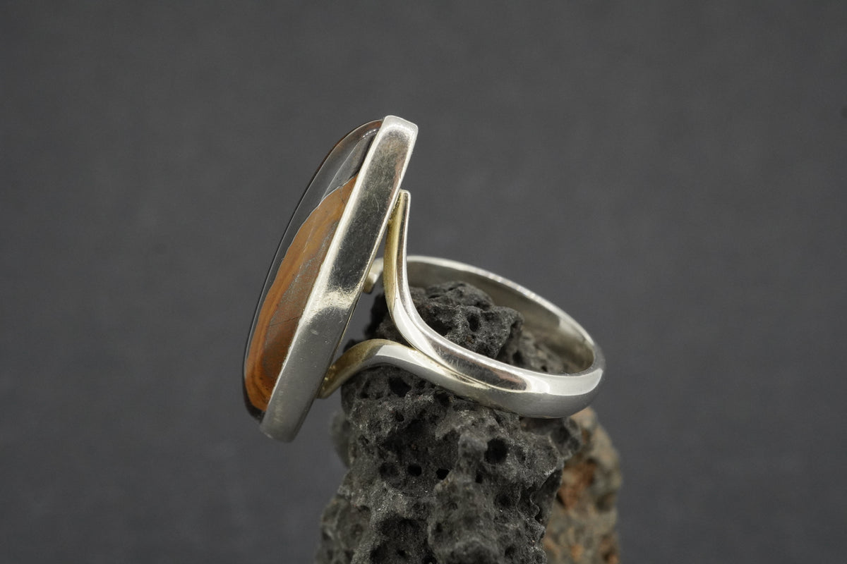 Tiger's Eye Sterling Silver Ring