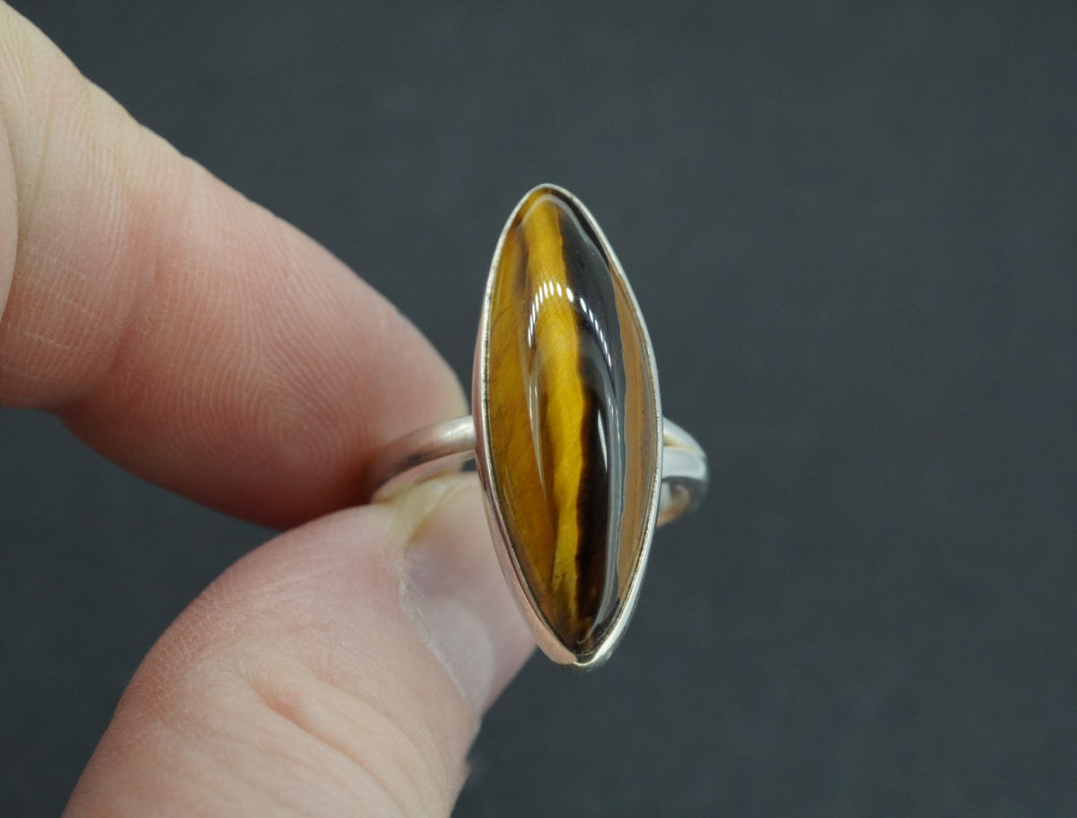 Tiger's Eye Sterling Silver Ring