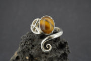 Tiger's Eye Sterling Silver Ring