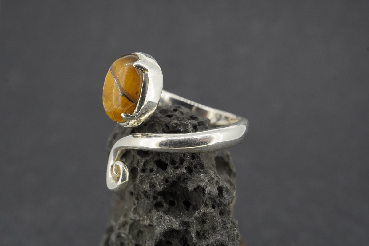 Tiger's Eye Sterling Silver Ring