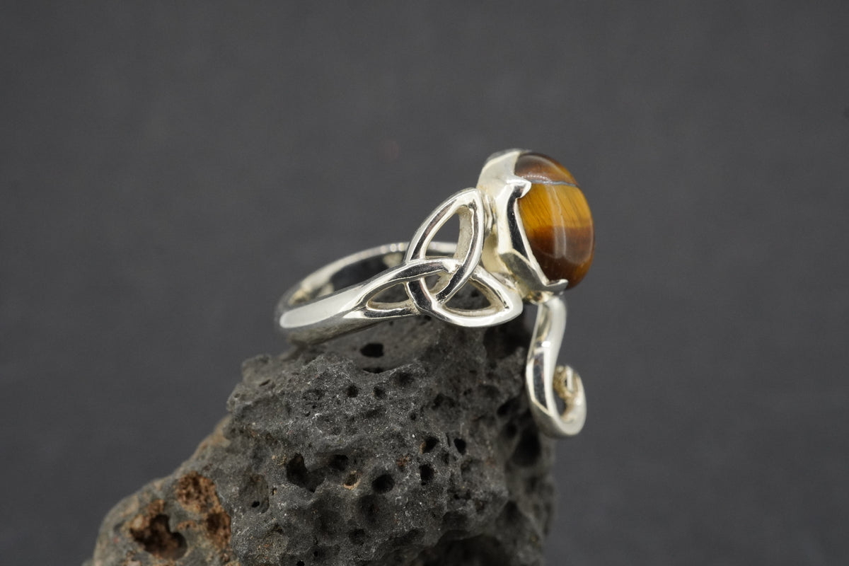 Tiger's Eye Sterling Silver Ring