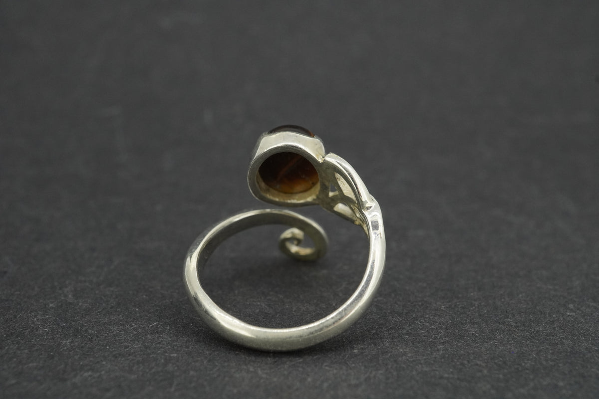 Tiger's Eye Sterling Silver Ring