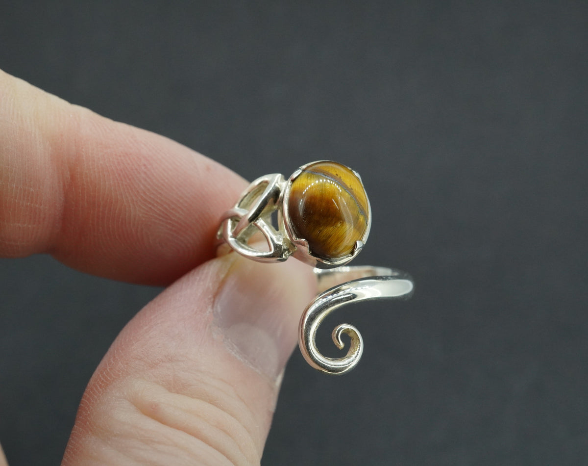 Tiger's Eye Sterling Silver Ring
