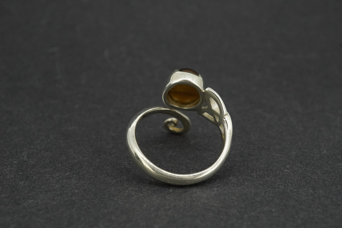 Tiger's Eye Sterling Silver Ring