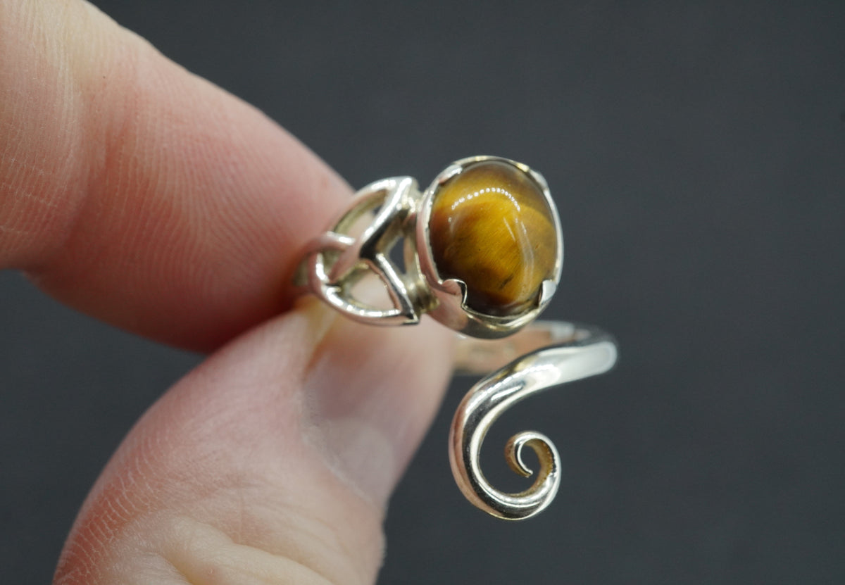 Tiger's Eye Sterling Silver Ring