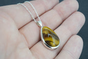 Tiger's Eye Sterling Silver Pendant