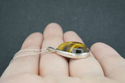 Tiger's Eye Sterling Silver Pendant