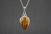 Tiger's Eye Sterling Silver Pendant