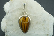 Tiger's Eye Sterling Silver Pendant