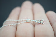 Scottish Knoydart Garnet Sterling Silver Celtic Pendant