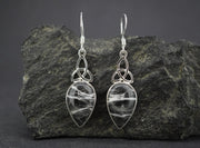 Ullapool Stone Sterling Silver Celtic Earrings