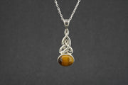 Tiger's Eye Sterling Silver Pendant