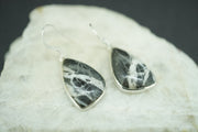 Ullapool Stone Sterling Silver Medium Curve Earrings