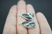 Ullapool Stone Sterling Silver Medium Curve Earrings