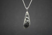 Ullapool Stone Sterling Silver Long Pendant