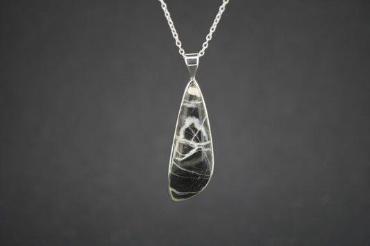 Ullapool Stone Sterling Silver Long Pendant