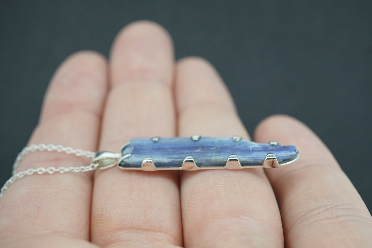Brazilian Kyanite Sterling Silver Pendant
