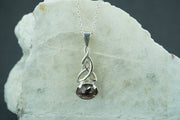 Scottish Amethyst Celtic Sterling Silver Pendant