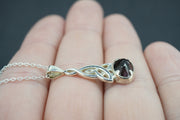 Scottish Amethyst Celtic Sterling Silver Pendant