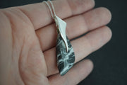 Ullapool Stone Sterling Silver Curve Pendant