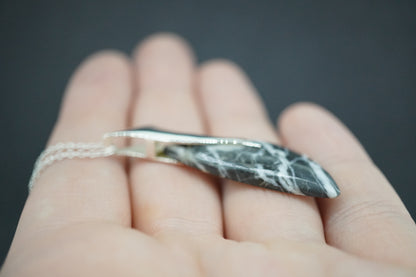 Ullapool Stone Sterling Silver Curve Pendant
