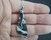 Ullapool Stone Sterling Silver Curve Pendant