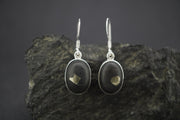 Easdale Gold Sterling Silver Oval Earrings