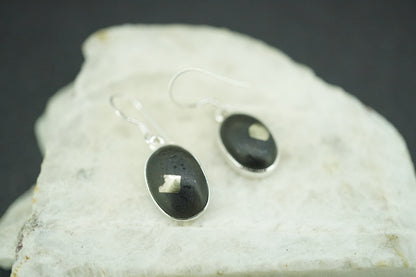 Easdale Gold Sterling Silver Oval Earrings