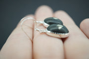 Easdale Gold Sterling Silver Oval Earrings