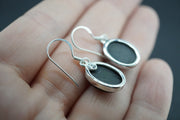 Easdale Gold Sterling Silver Oval Earrings
