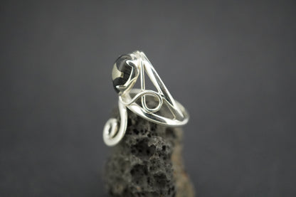 Easdale Gold Sterling Silver Swirl Ring