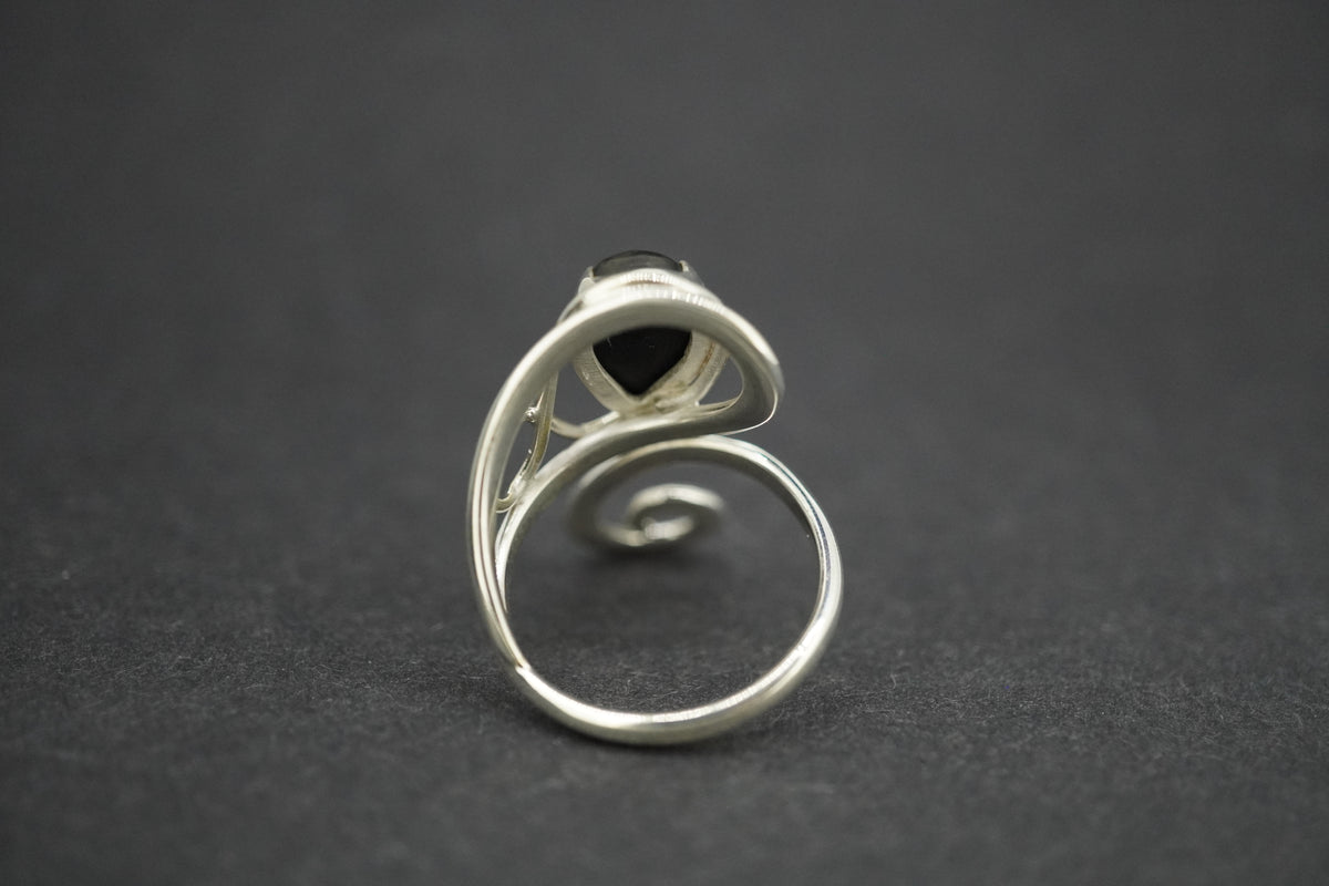 Easdale Gold Sterling Silver Swirl Ring