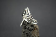 Easdale Gold Sterling Silver Oval Swirl Ring