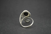 Easdale Gold Sterling Silver Oval Swirl Ring