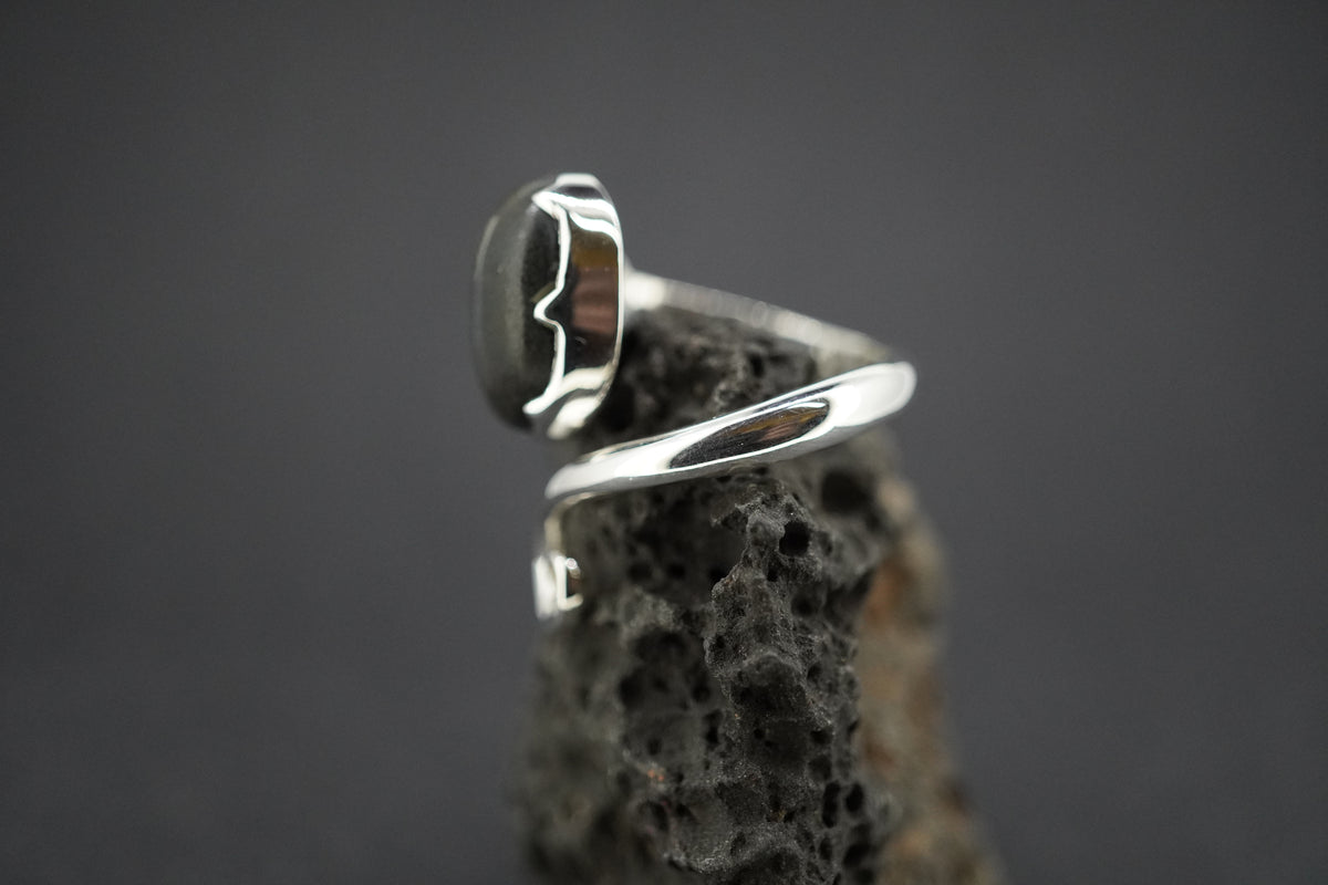 Easdale Gold Sterling Silver Oval Trinity Ring