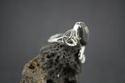 Easdale Gold Sterling Silver Oval Trinity Ring
