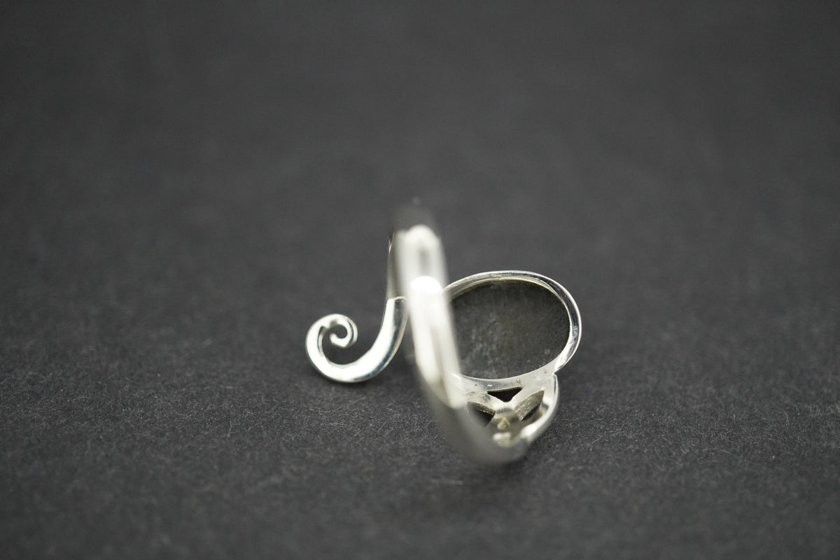 Easdale Gold Sterling Silver Oval Trinity Ring